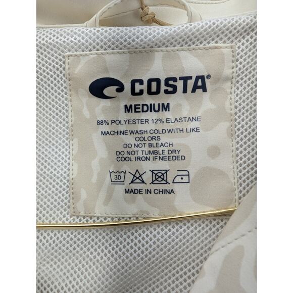 NWT Costa Camp Tech Woven Printed Shirt in Tropical Fauna Sail size Medium - Picture 5 of 6